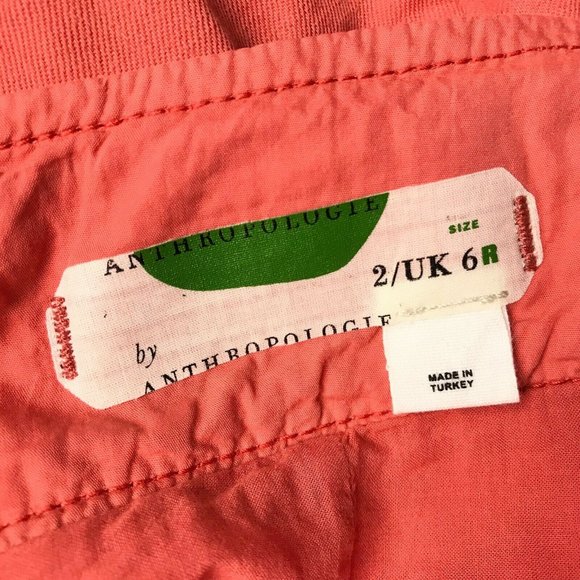 Anthropologie Utility‎ Mini Skirt Cotton Linen Flap - Picture 7 of 8